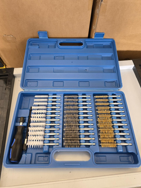 Bürstensatz Rundbürsten Schachtreiniger für Injektor 38-tlg.Loft