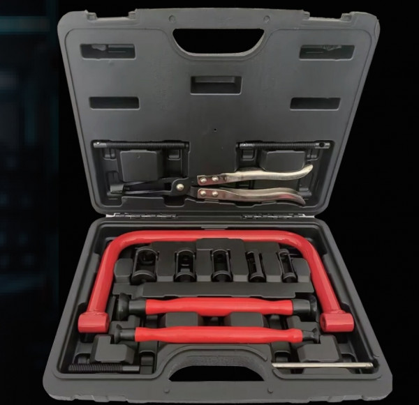 Universal Ventilfederspanner Satz mit Ventilfederzange und Ventilläpper