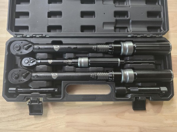 Stahl-Faust Drehmomentschlüssel Set (6-teilig) 1/4", 3/8", 1/2" – NEU & OVP
