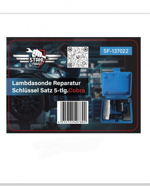 Lambdasonden Steckschlüssel Sensoren 22mm 5-tlg.Cobra