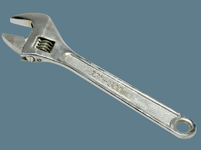 Rollgabelschlüssel verstellbar 0-60mm Einmaulschlüssel Engländer Franzose 300mm 