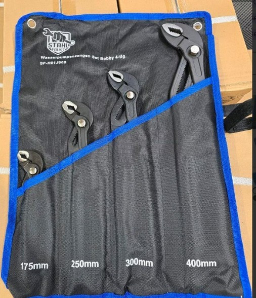 Zangen Set Wasserpumpenzangen 175/250/300/400 4 tlg.