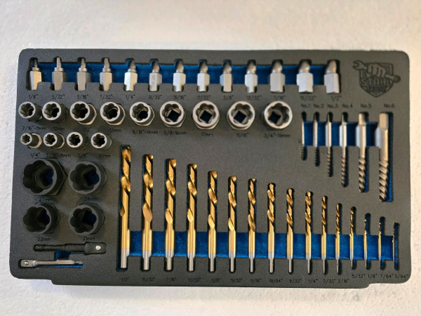 Schrauben Ausdreher Set Tiger 54-tlg. Ausdrehen defekter Schrauben /Stehbolzen