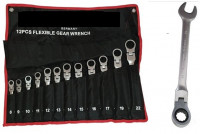 Gelenk Ratschenschlüssel Satz Ring-Maulschlüssel Satz 8 - 22 mm Gelenk Ratschenschlüssel Satz Ring-Maulschlüssel Satz 8 - 22 mm