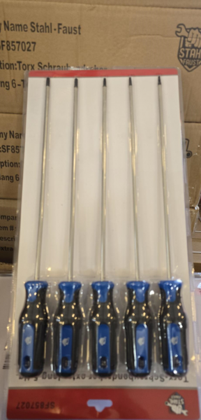 Torx Schraubendreher Extra Lang 5 teilig