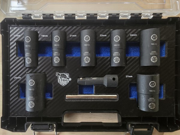 Kraft Steckschlüssel Satz Metrisch und Zoll Beidseitig 9-teilig