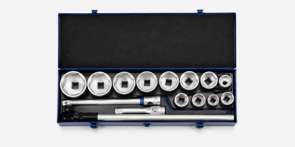 Steckschlüssel-Satz 1" 15tlg 36-80mm
