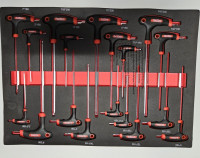 T-Schlüssel Sechskant und Torx Systemeinlage Werkzeugeinlage T-Schlüssel Sechskant und Torx Systemeinlage Werkzeugeinlage