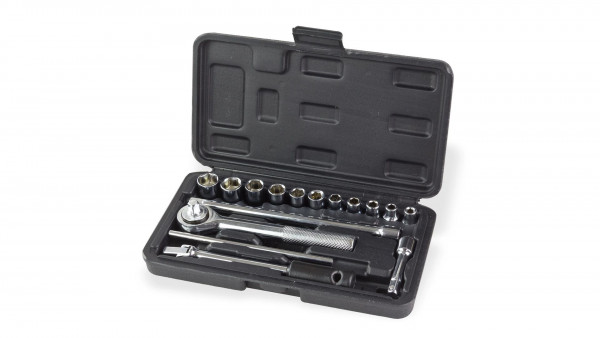 Ratschenschlüssel Knarrenkasten 1/4" 17 tlg.