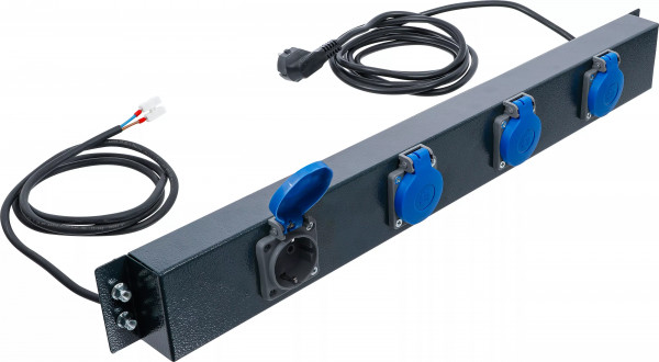 Netzversorgungsleiste Steckdosen 4-fach für Schrankwand-System