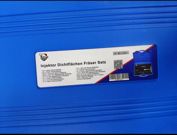 Injektor Fräser Injektorsitz- und Schachtreinigungssatz Dichtsitzfräser 20 Teilig