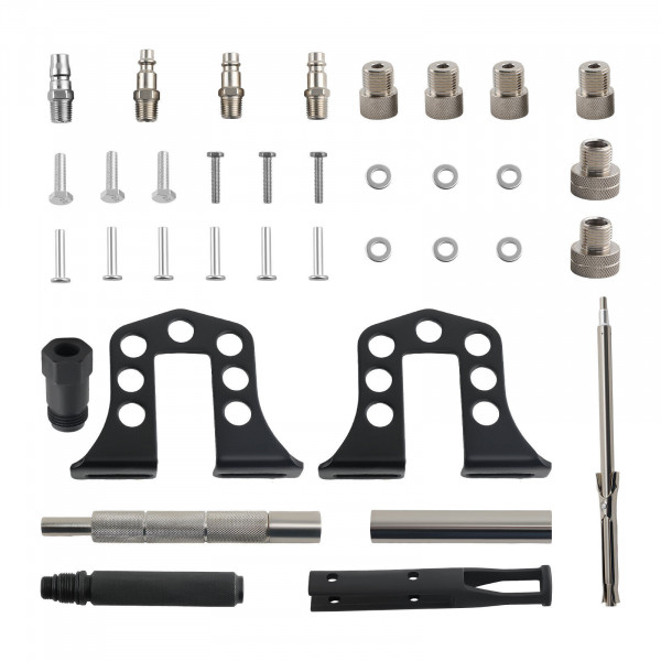 Kit Di Prova Pressione Per Radiatore Stahl-Faust – 18 Pezzi Per Auto, Con Pompa Manuale E Termometro