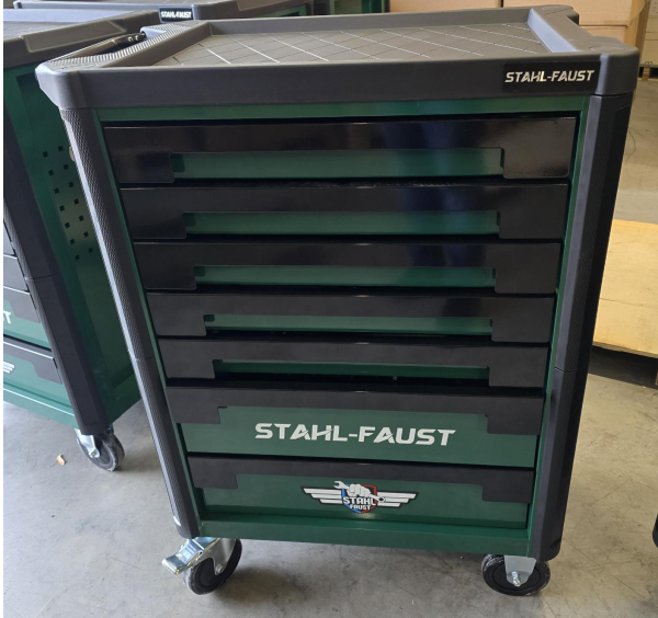 Profi Werkstattwagen Green Edition mit Werkzeug Voll