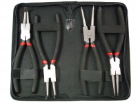 Seegeringzangen Sprengringzangen Satz 225mm Profi Zangen Set 4 tlg. Seegeringzangen Sprengringzangen Satz 225mm Profi Zangen Set 4 tlg.