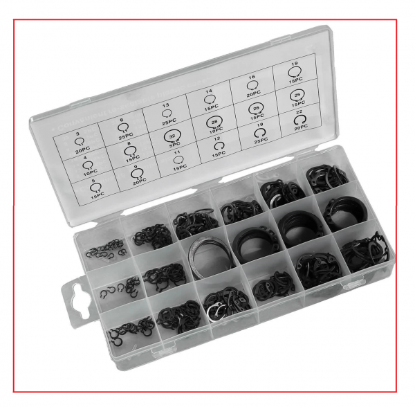 Innen Seegeringe Set im Sortimentskasten 300 Stück