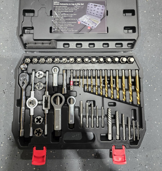 Schrauben Ausdreher Satz Linksbohrer Mutter Knacker 52 teilig