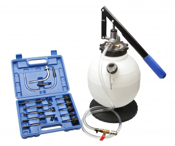 Ölfüllgerät Einfüllgerät ATF Getriebeölpumpe 7,5L und 15 Adapter